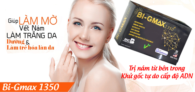 Thuốc Bi-GMAX 1350 - Tăng cường miễn dịch, làm trắng da tự nhiên, trị nám