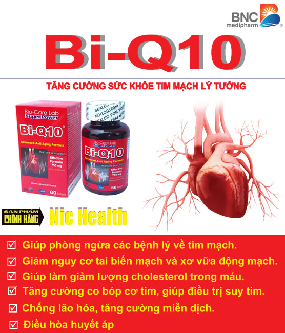 Bi-Q10 giúp hạ mỡ máu