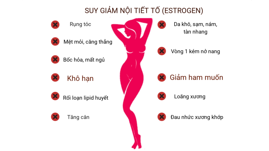 Các triệu chứng suy giảm nội tiết tố nữ bạn nên biết