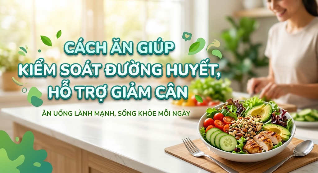 Cách ăn giúp kiểm soát đường huyết, hỗ trợ giảm cân
