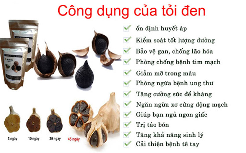 Công dụng của tỏi đen với sức khỏe như thế nào