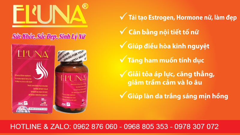 eluna bổ sung nội tiết tố nữ