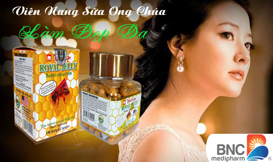 sữa ong chúa làm ddẹp da