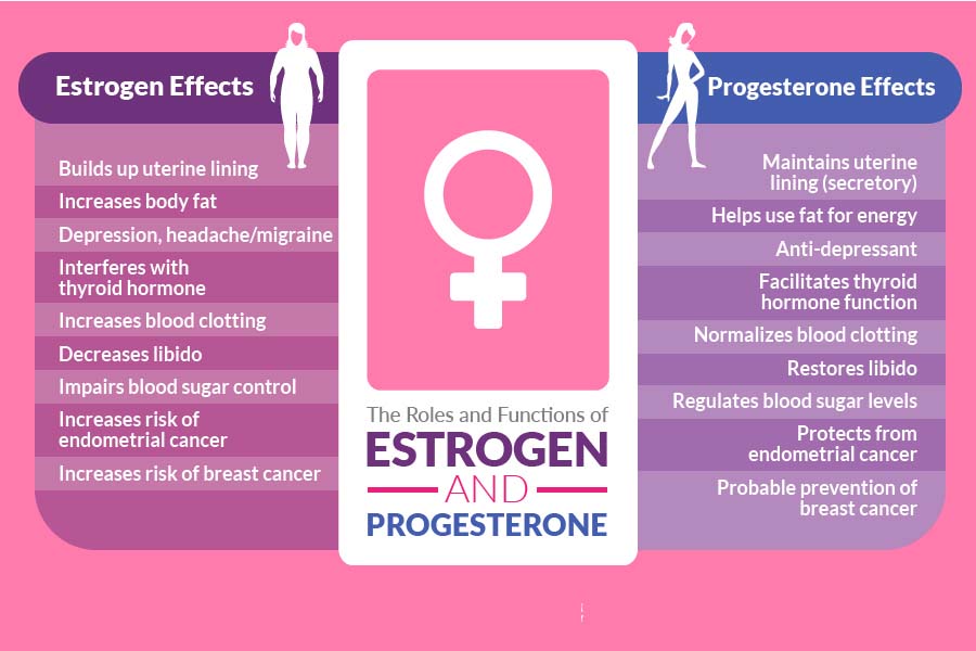 Tác dụng của estrogen và progesterone như thế nào