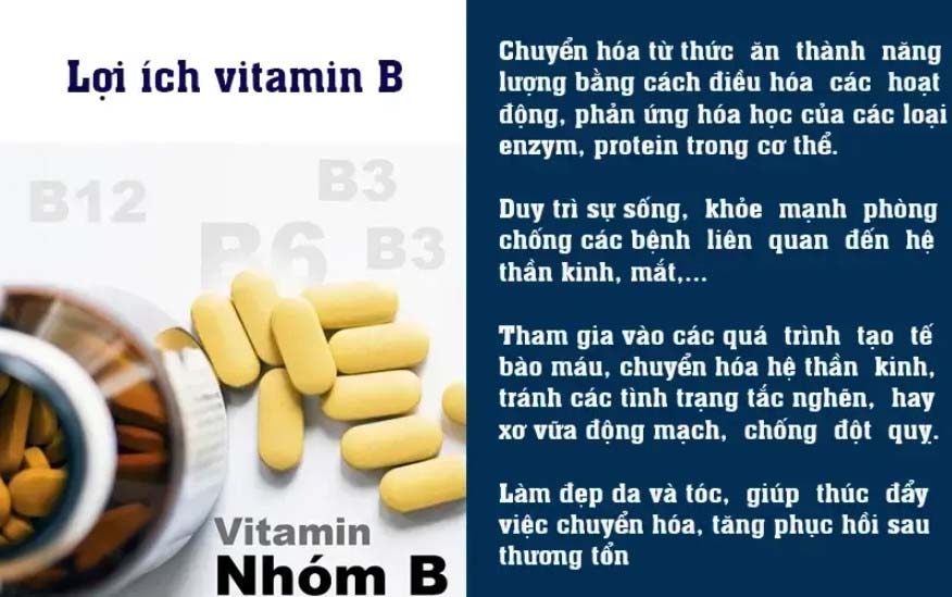 Tác dụng của vitamin b với sức khỏe con người như thế nào