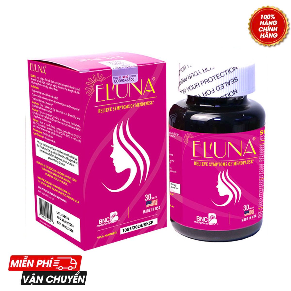 Eluna - Hỗ trợ chống oxy hóa, hỗ trợ làm chậm quá trình lão hóa