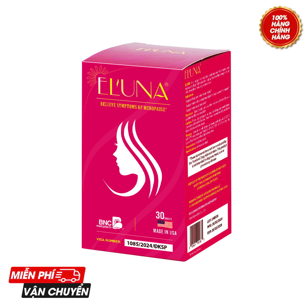 Eluna - Hỗ trợ chống oxy hóa, hỗ trợ làm chậm quá trình lão hóa