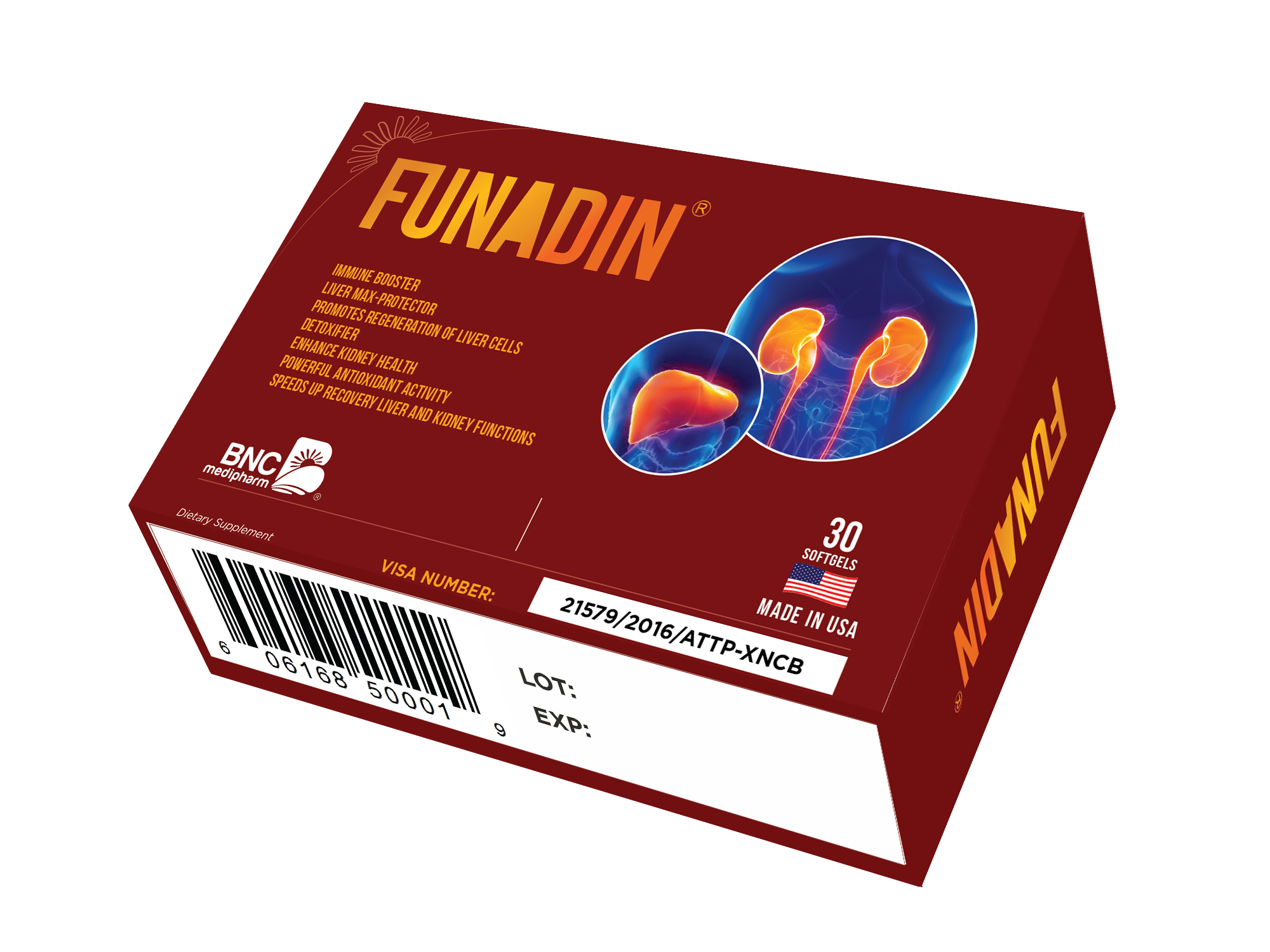 Funadin - Khử độc gan, tăng cường chức năng gan, thanh lọc cơ thể