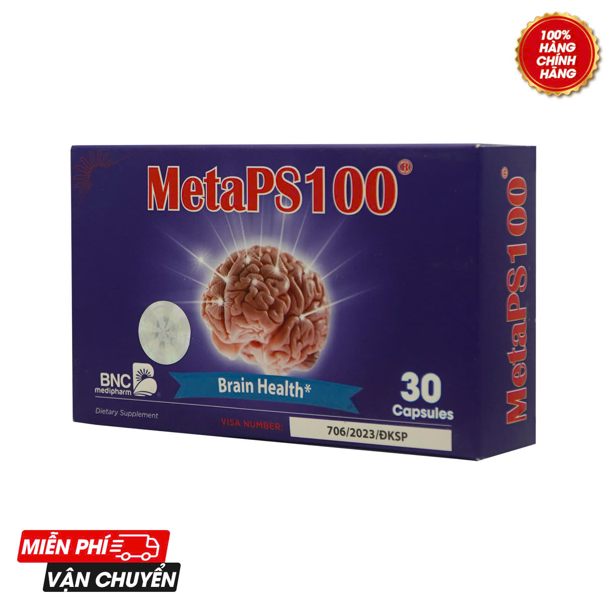 MetaPS100 - Giúp não bộ khỏe mạnh, tốt cho trí nhớ