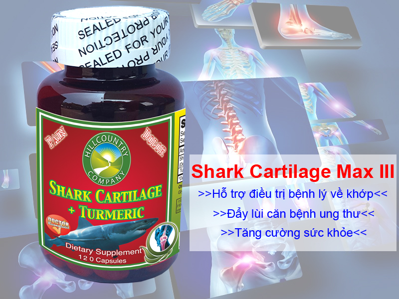 sụn vi cá mập Shark Cartilage Max III 1600mg