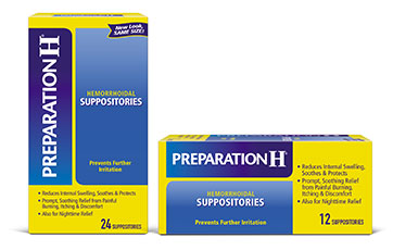 Viên đặt trĩ Preparation H - Hộp 12 viên của Mỹ