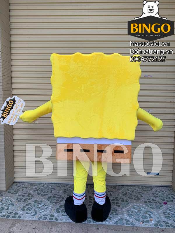 mặt sau Mascot bọt biển - Spongebob