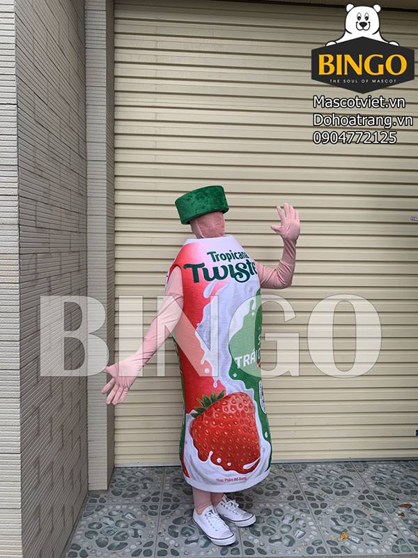 mặt trước của mascot twister