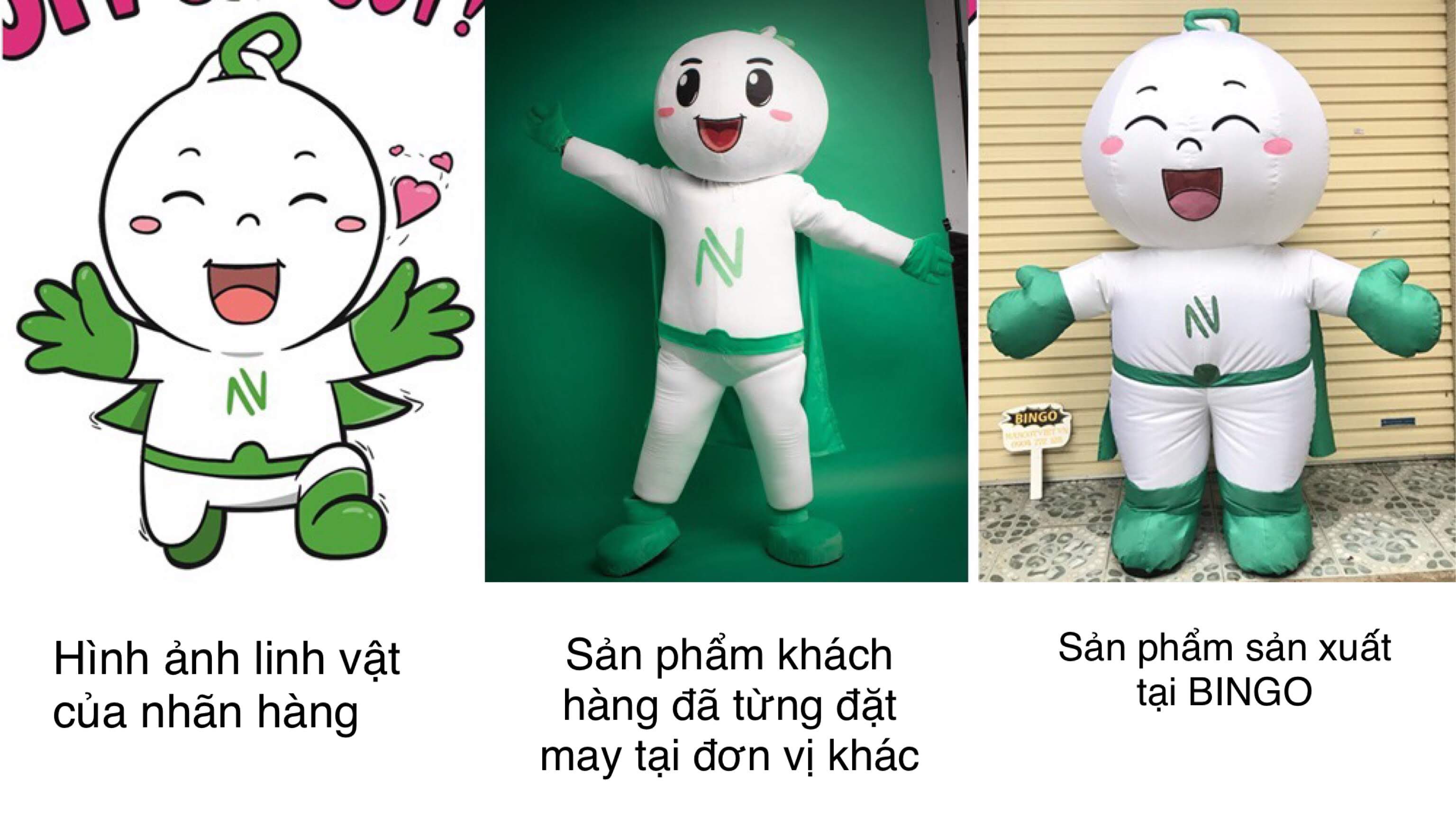 Đừng ham may mascot giá rẻ