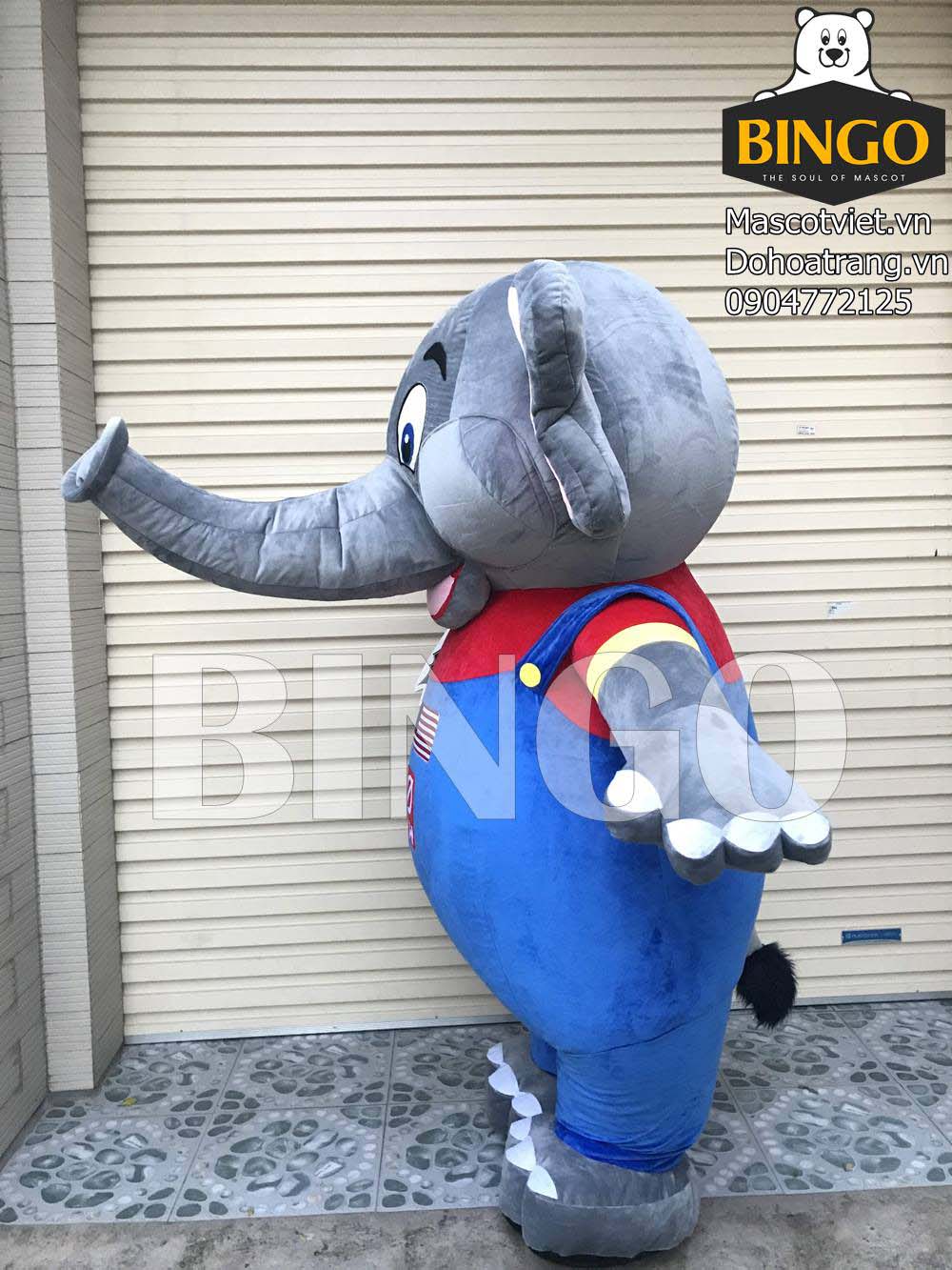 Mascot Hơi Con Voi ngộ nghĩnh