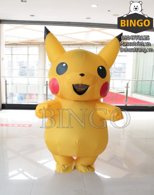 Chất liệu của mascot Pikachu?