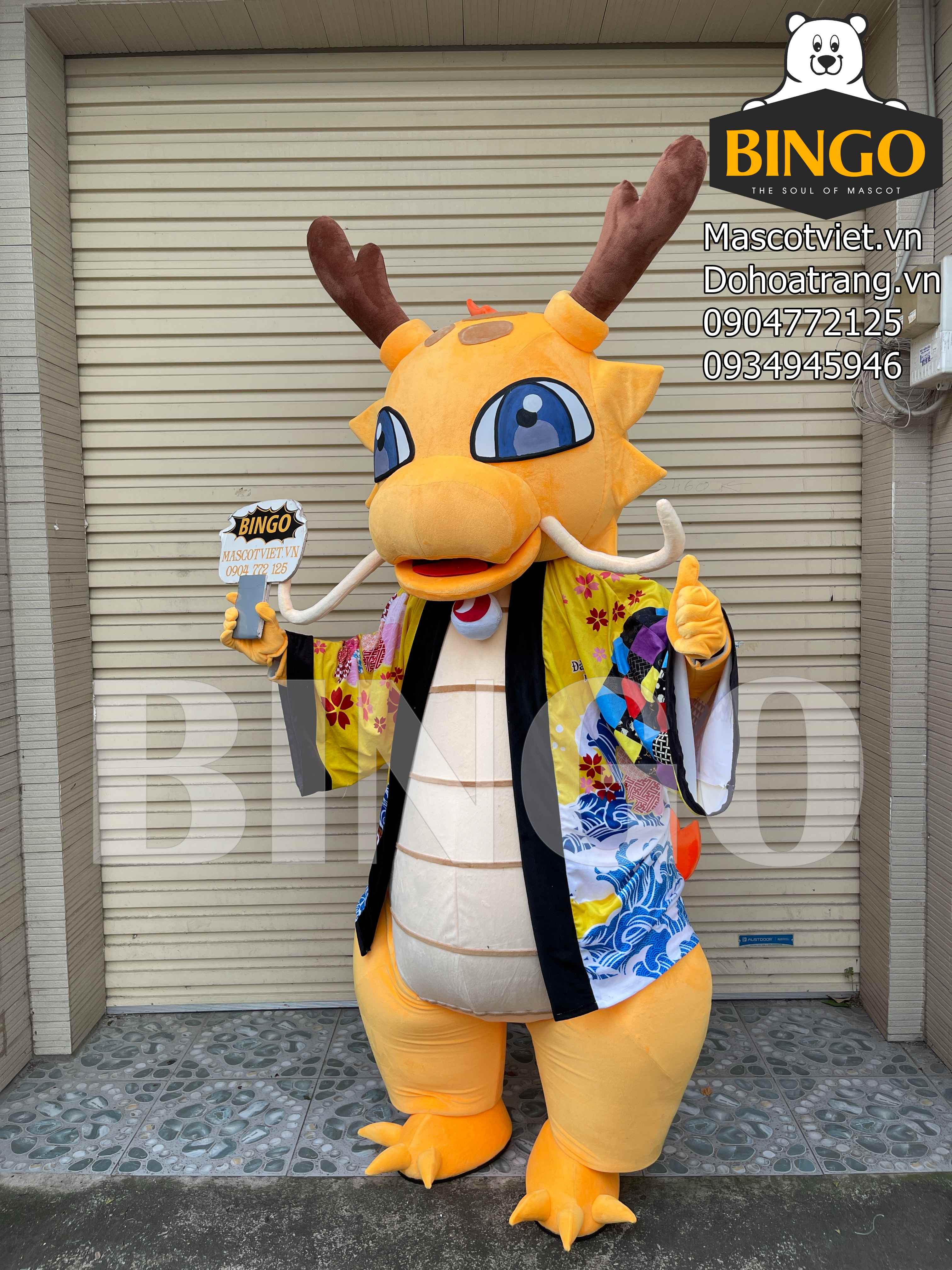 Mascot con rồng Mikagon