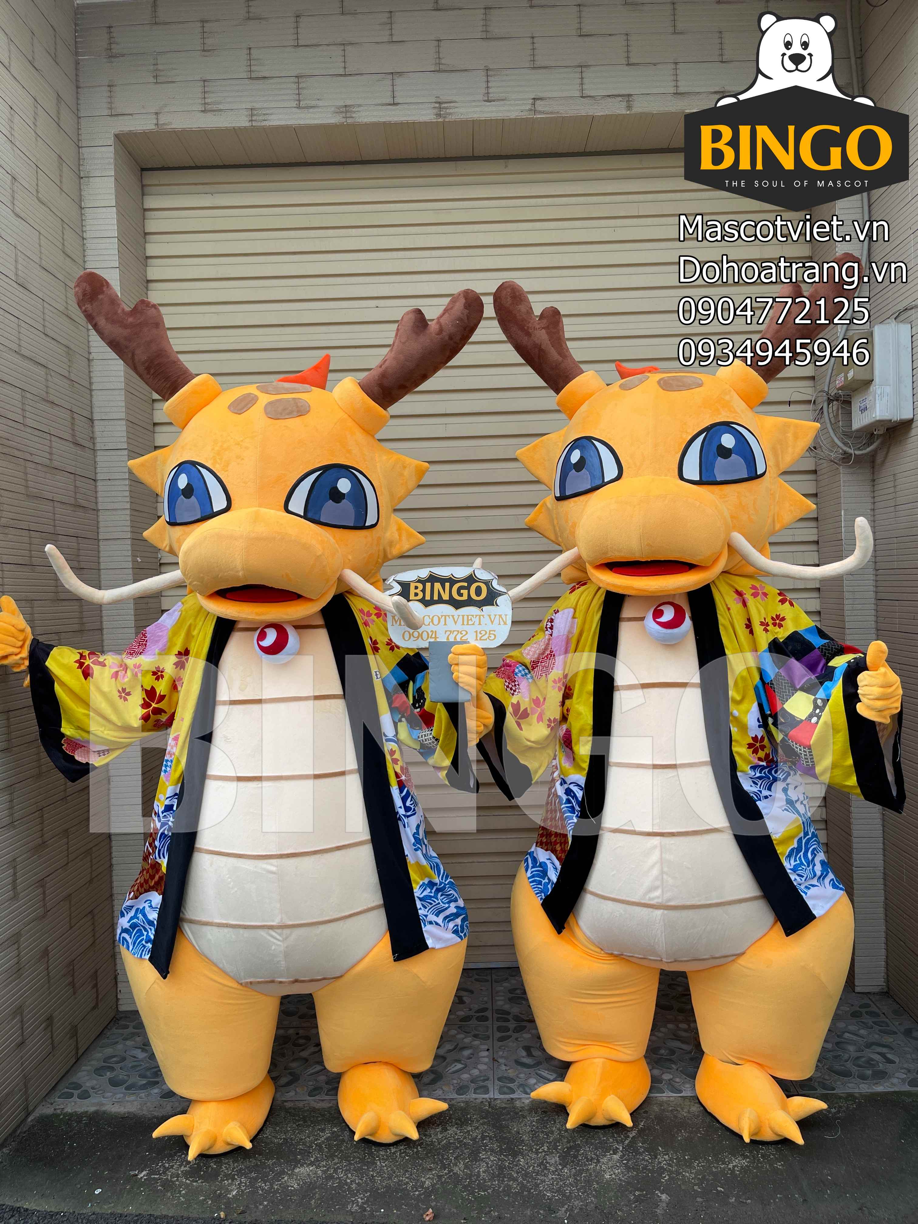 Mascot con rồng Mikagon