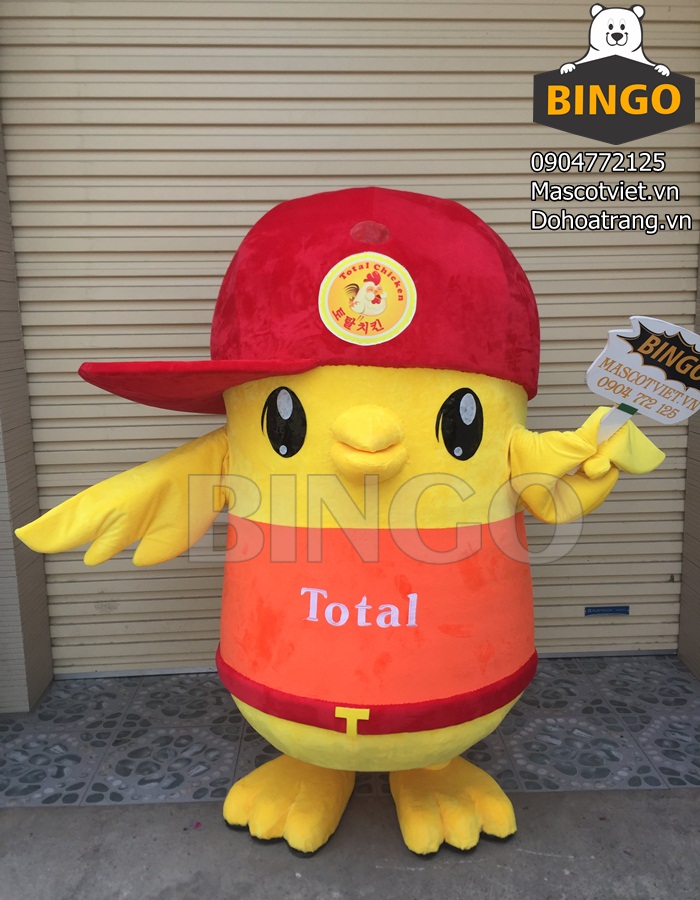 Mascot Gà Con Total