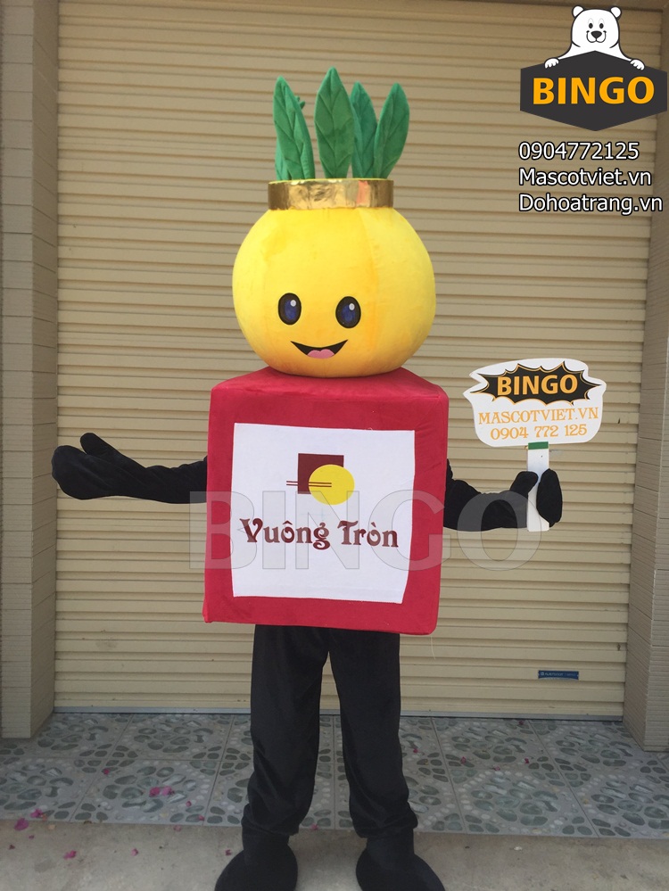 Mascot Logo Vuông Tròn