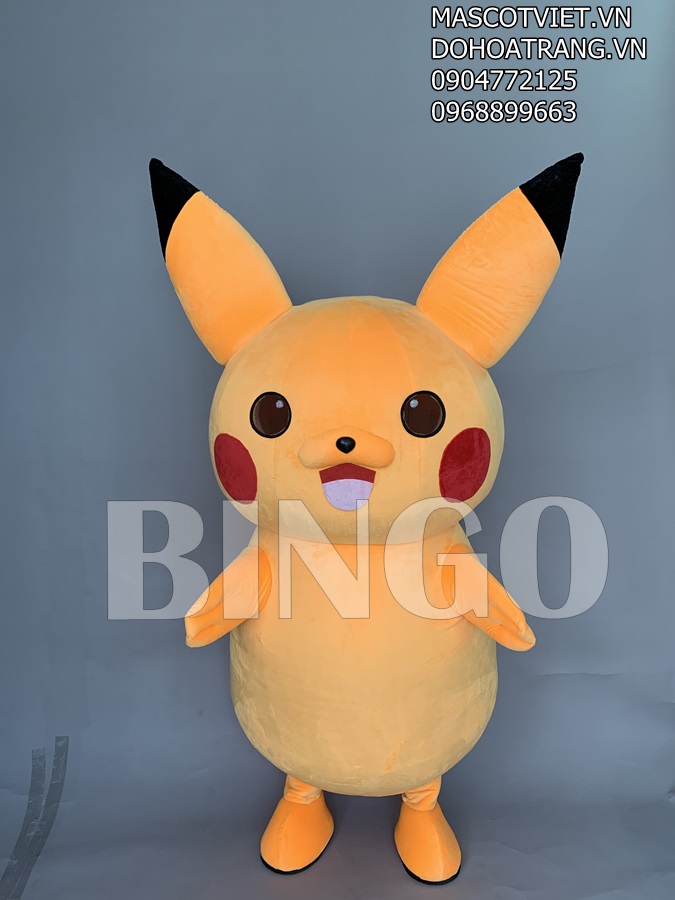 Mascot Pikachu Vô Cùng Dễ Thương Và Nổi Bật | Bingo