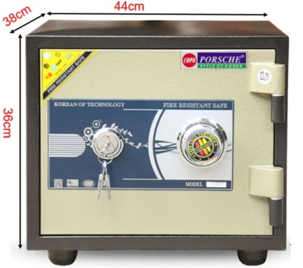 Mẫu két sắt Porsche KCC60 khóa cơ