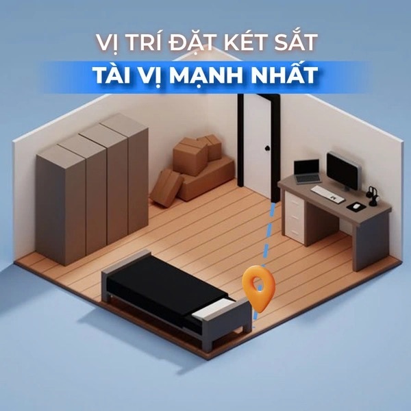 Vị trí đặt két cũng quan trọng trong việc giữ gìn tài lộc