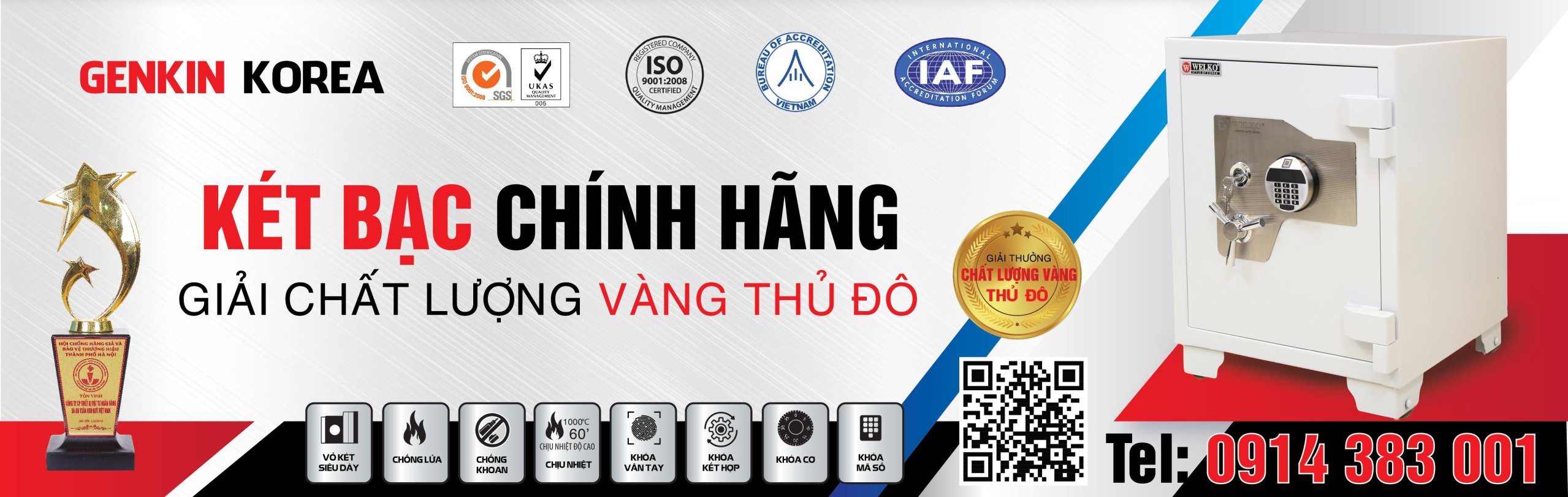 Két sắt két bạc chính hãng