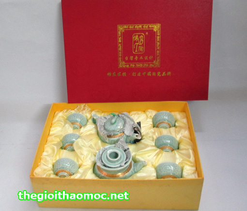 bộ ấm trà gốm sứ