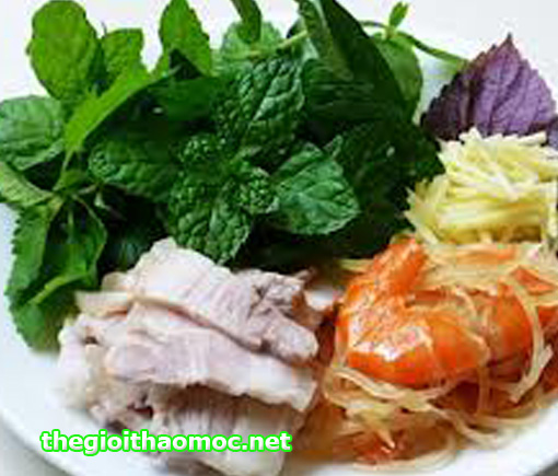 tôm chua thịt luộc