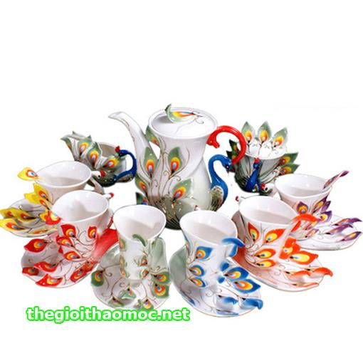 Bộ tách sứ chim công