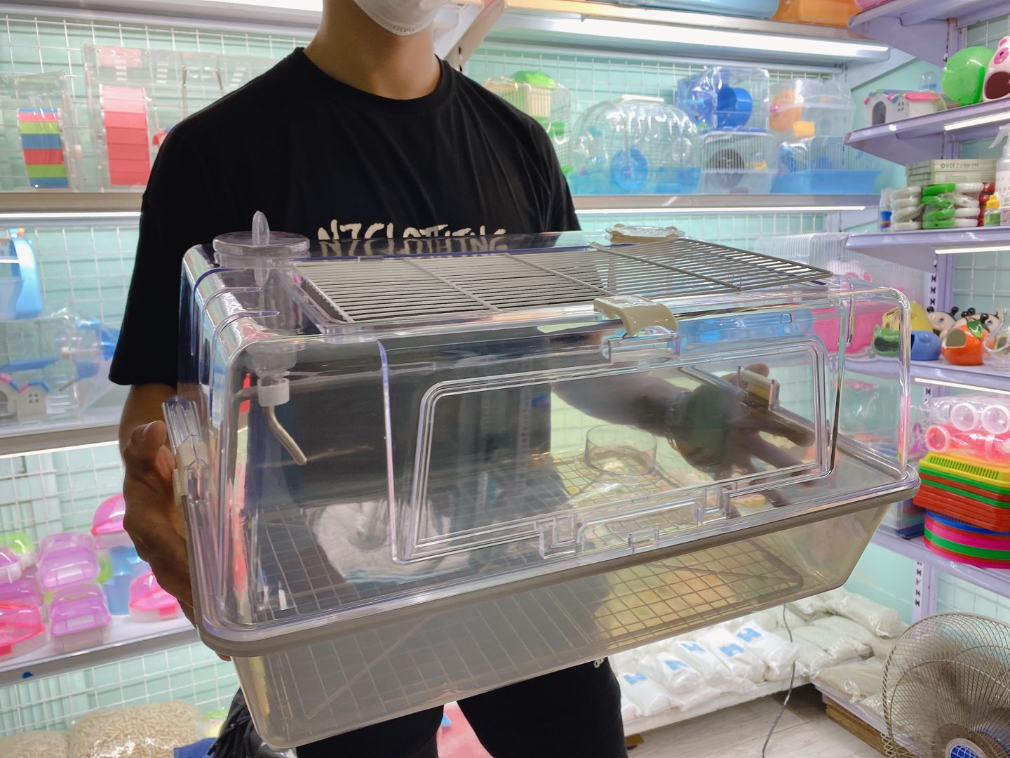 Lồng phi thuyền xám cỡ đại cho hamster