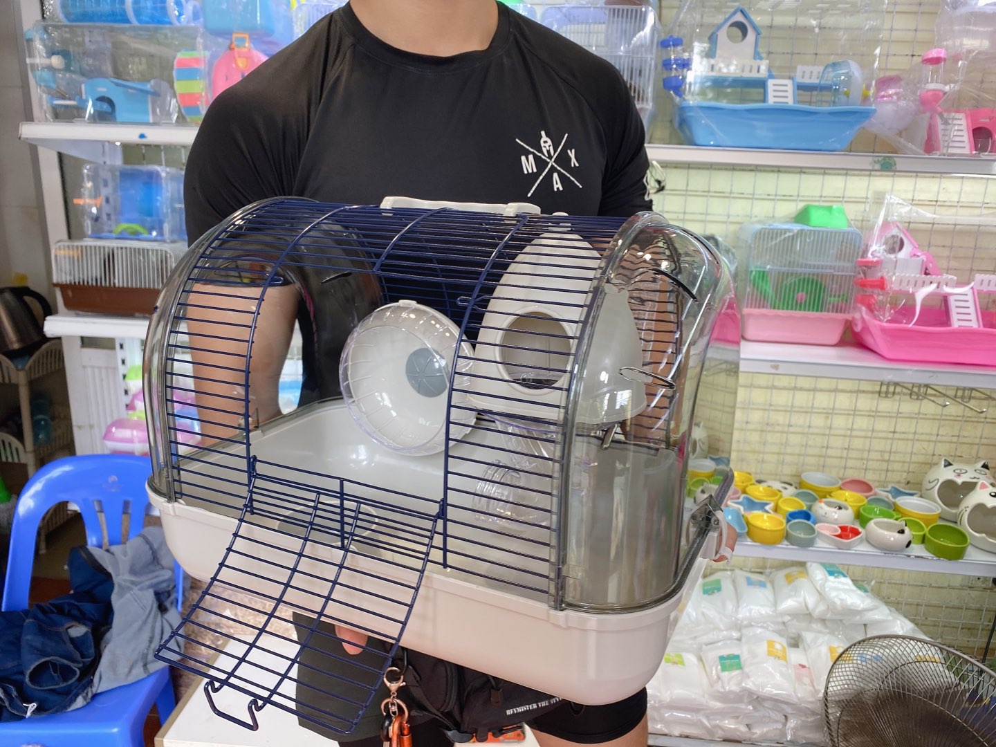Lồng phi thuyền lớn màu xám cho hamster