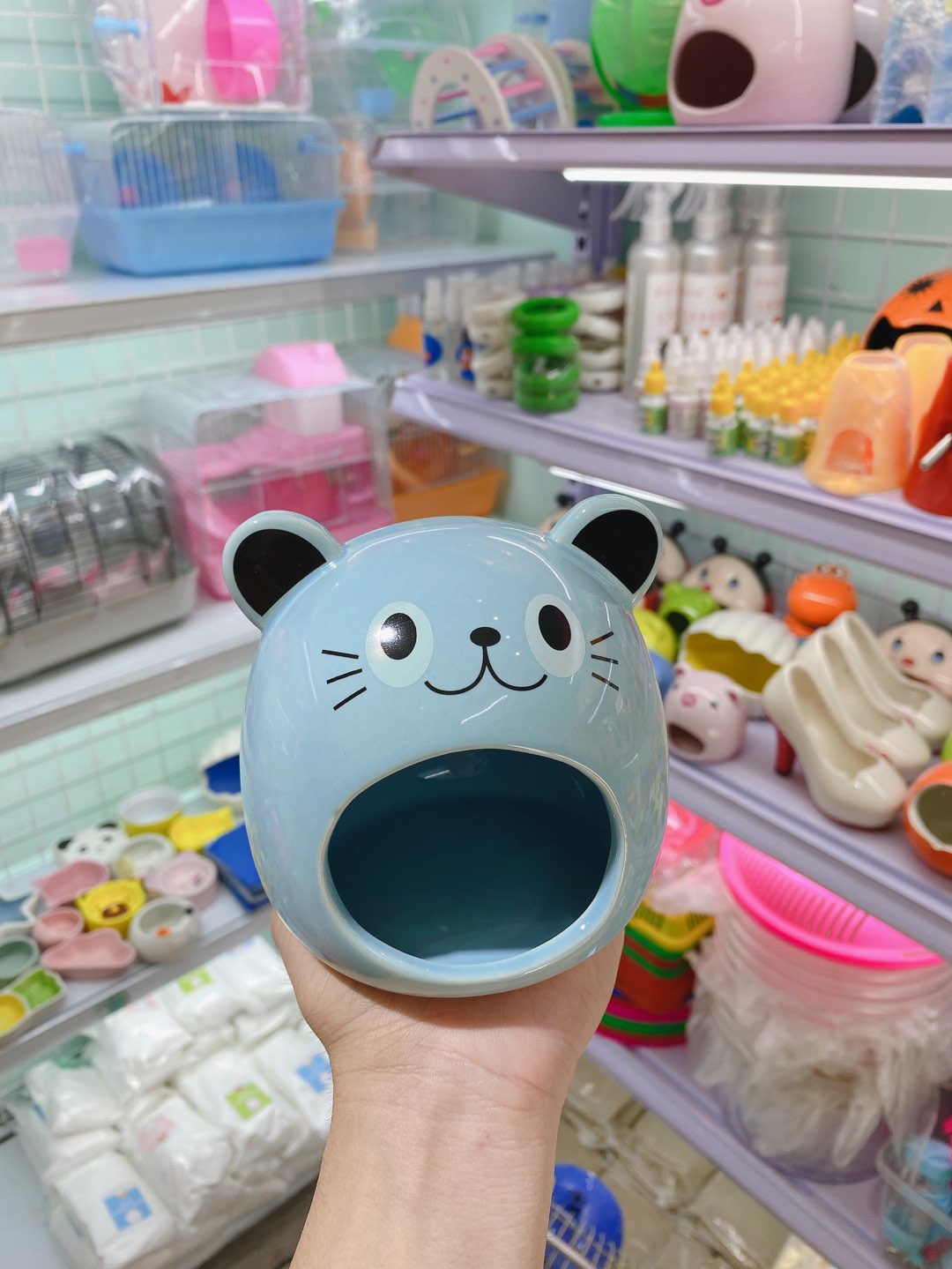 Nhà ngủ mèo xanh lớn cho hamster