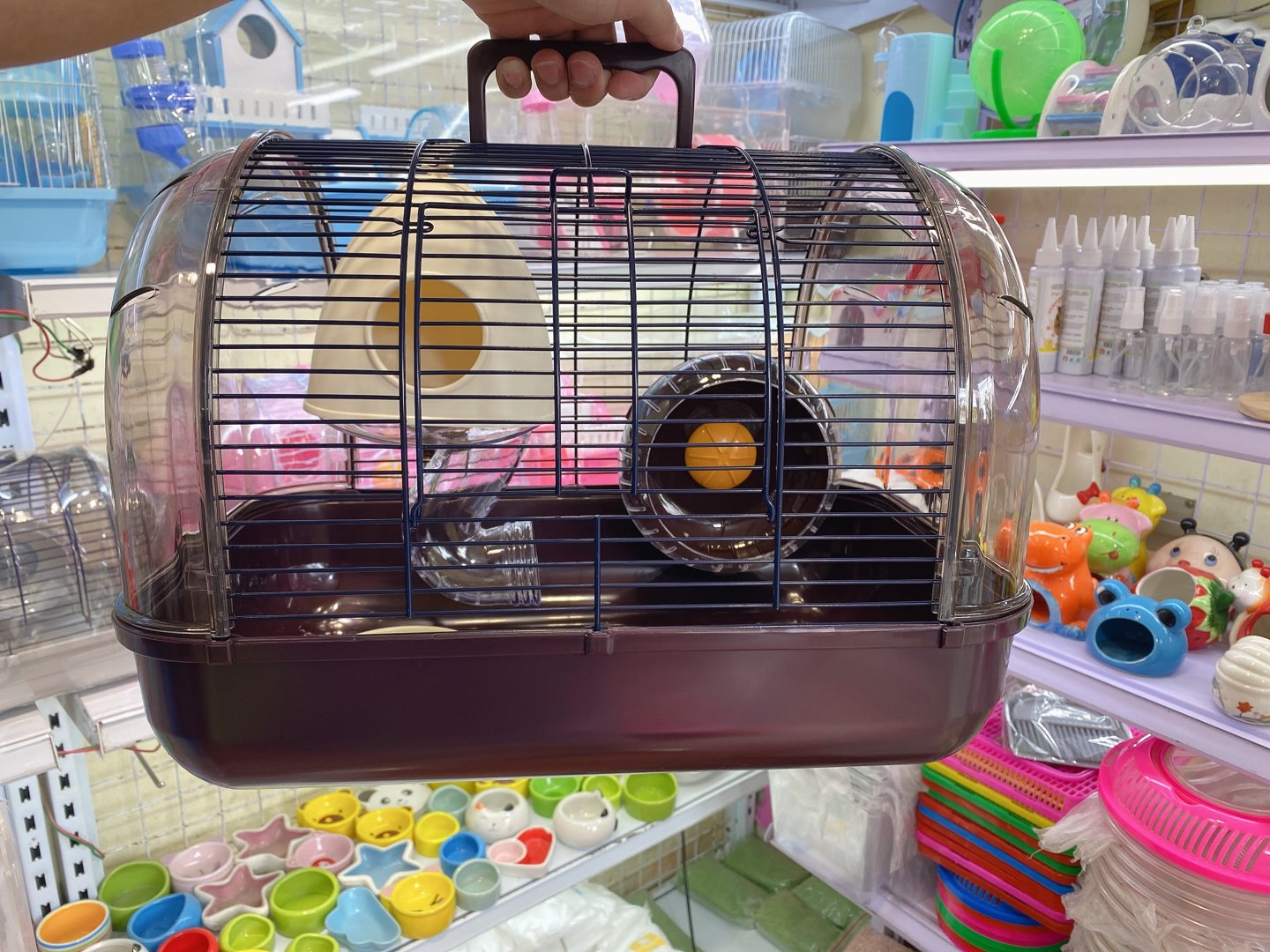 Lồng phi thuyền lớn màu nâu cho hamster