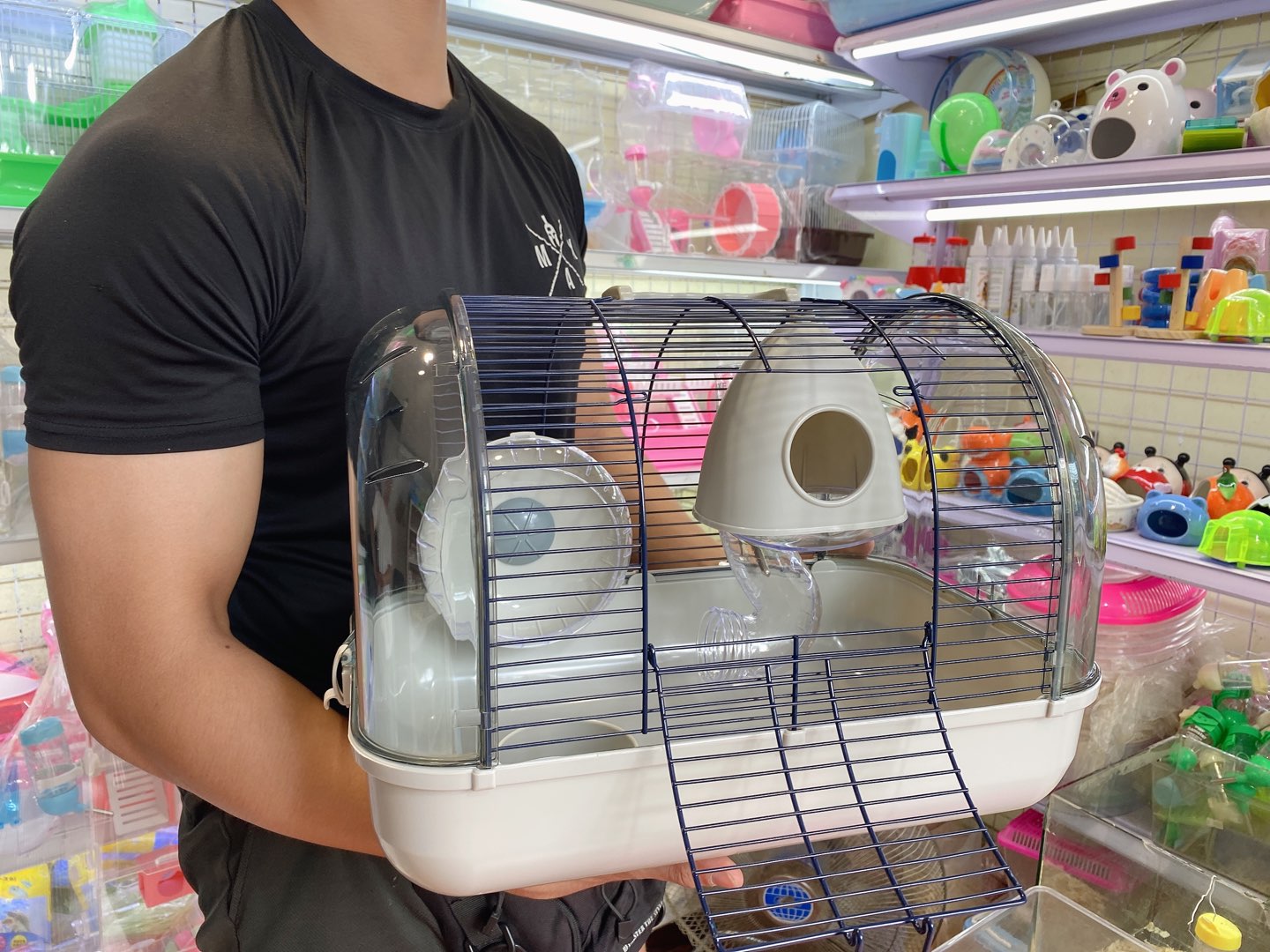 Lồng phi thuyền lớn màu xám cho hamster