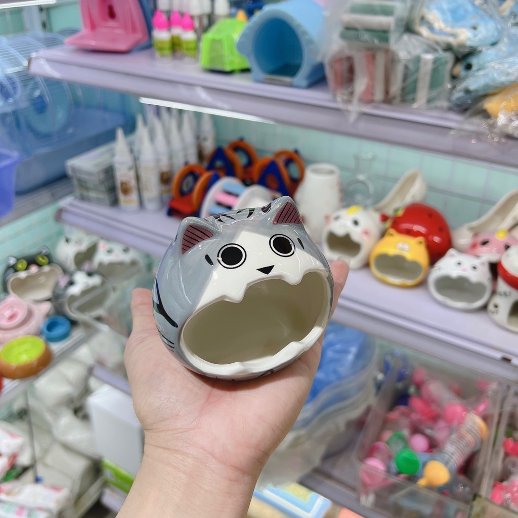 Nhà ngủ mèo xám nhỏ cho hamster