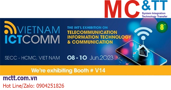 Hoạt động MC&TT tại triển lãm Quốc tế Việt Nam ICTCOMM 2023 về Viễn thông và Công nghệ thông tin & truyền thông