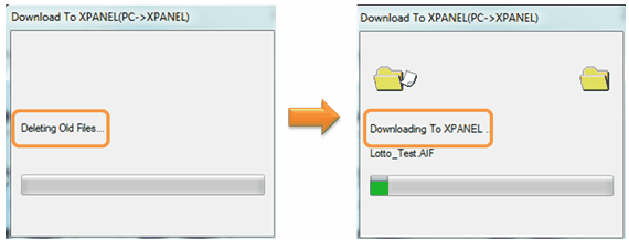 Downloaf Project từ PC xuống Xpanel Cimon bằng USB cable
