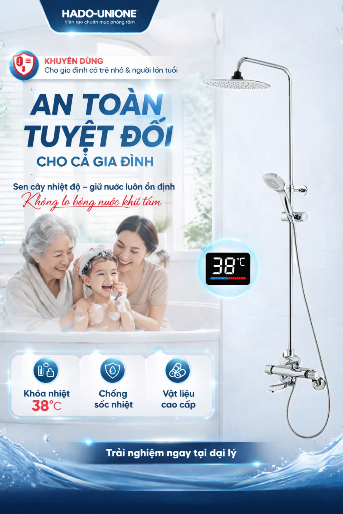 Giải pháp lựa chọn sen tắm an toàn cho gia đình bạn !