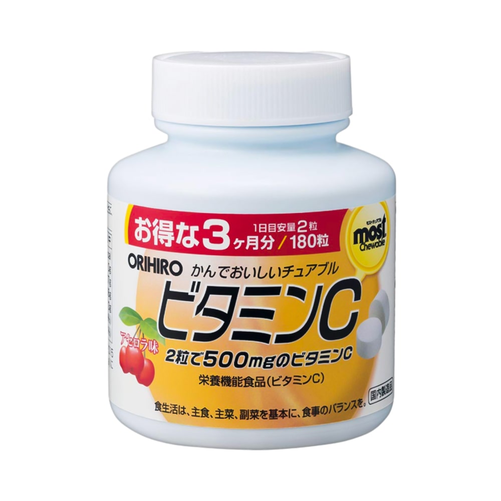 Viên nhai bổ sung Vitamin C Orihiro Most Chewable 180 viên