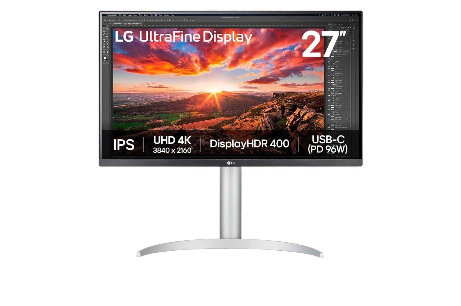 Màn hình LG 27UP850K-W 27" IPS 4K HDR USBC Chuyên Đồ họa