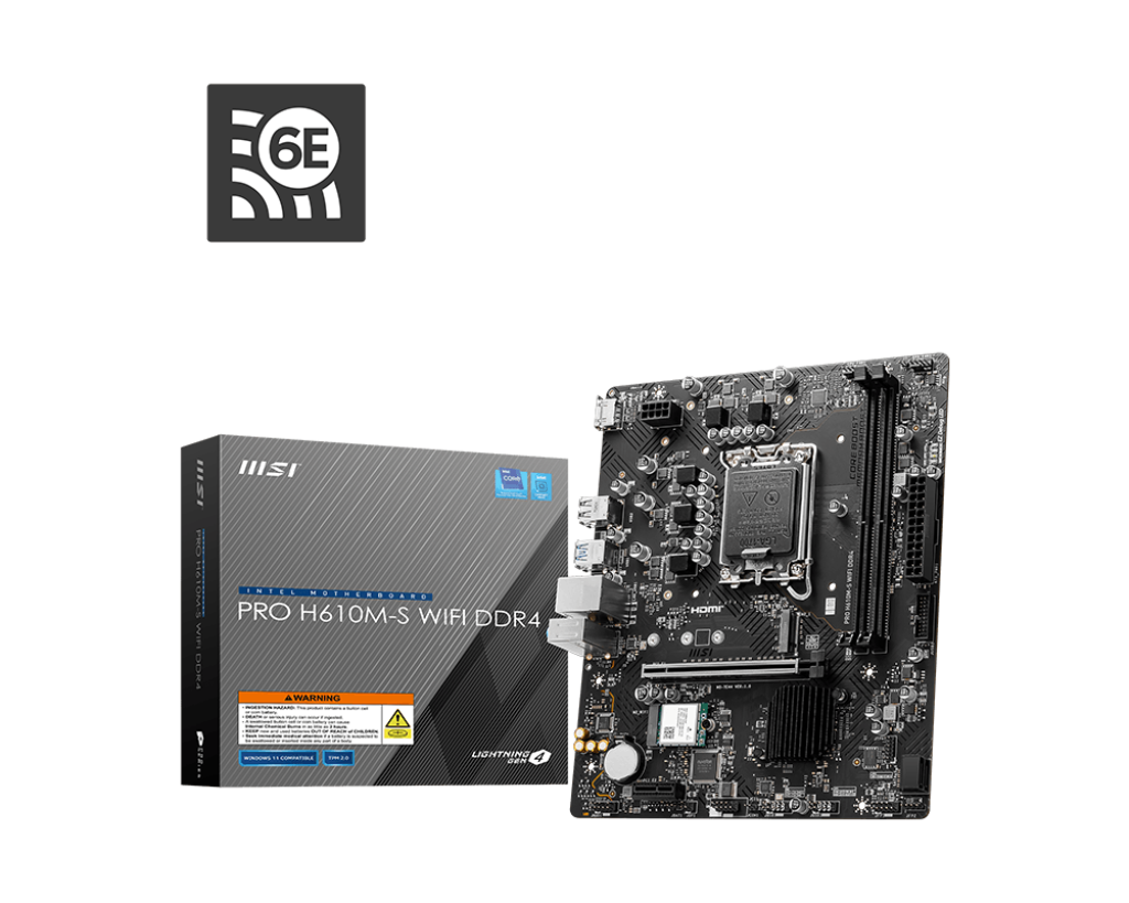 Bo mạch chủ MSI PRO H610M-S WIFI DDR4