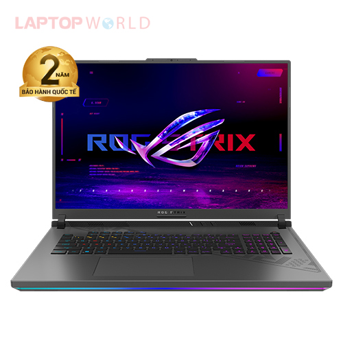 Laptop Asus ROG Strix G18 G814JI-N6063W (Core™ i9-13980HX | Ram 32GB | 1TB SSD | RTX 4070 8GB | 18inch QHD+, 240Hz | Win 11 | Xám)