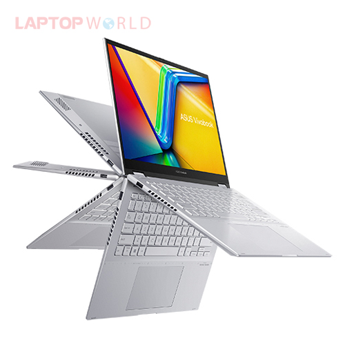 Laptop Asus Vivobook S 14 Flip  TP3402VA-LZ031W (Core i5-13500H | 16GB | 512GB | Intel Iris Xe | 14.0inch WUXGA | Cảm ứng | Win 11 | Bạc)