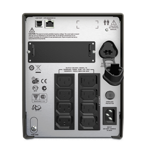 Bộ lưu điện UPS APC Smart-UPS SMT1000IC (Tower/ Line interactive/ 1000VA/ 700W/ LCD)