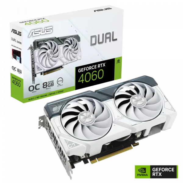 VGA Asus Dual RTX 4060 EVO 8GB GDDR6 ( TRẮNG)