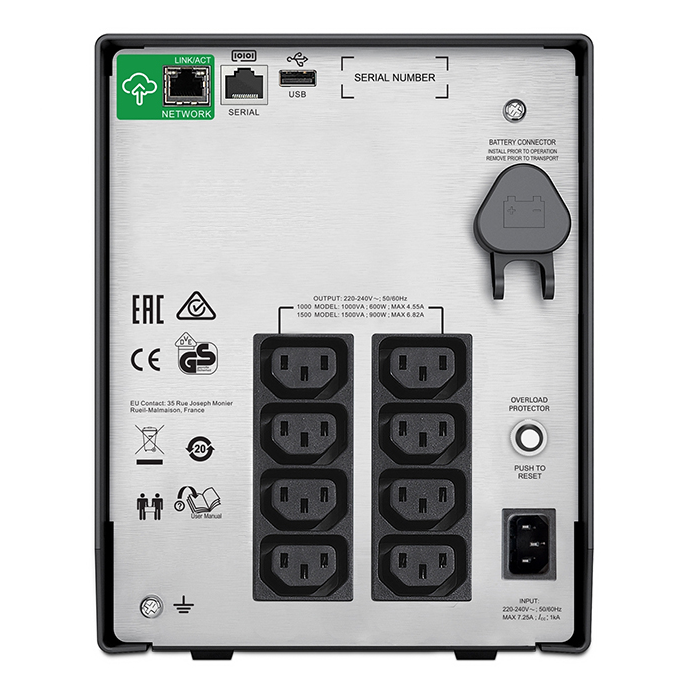 Bộ lưu điện UPS APC SmartConnect SMC1500iC (Tower/ Line interactive/ 1500VA/ 900W/ LCD)