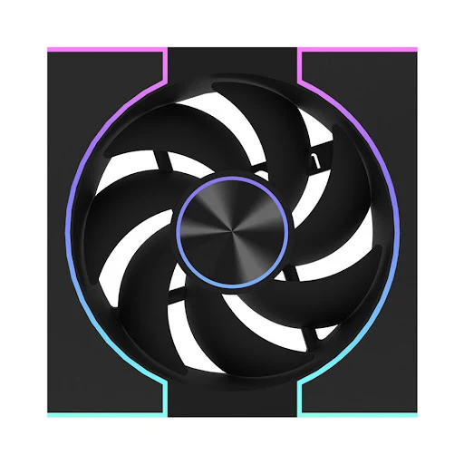 Quạt thùng máy/ Fan case DARKFLASH DM8 SE Reverse - Đen