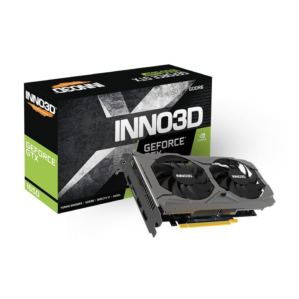 VGA INNO3D GTX1650 4G DR6 TWIN X2 OC V3 2 FAN